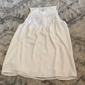 Loft Tank Blouse. Adorable detail. Size Small